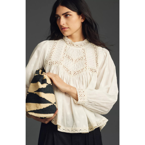 Anthropologie Forever That Girl Babydoll Blouse - New XS